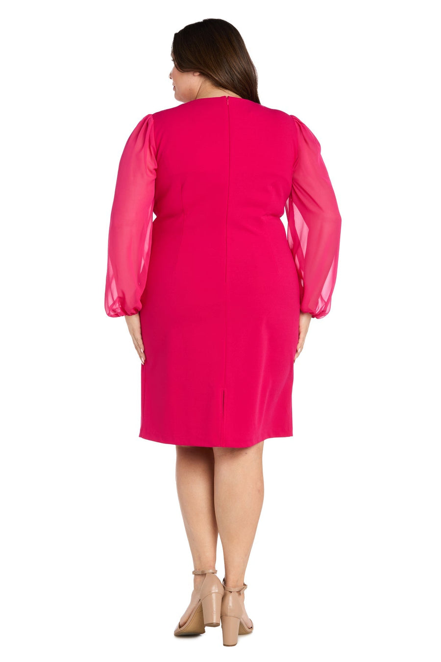 Plus Size Dresses Plus Size Short Bell Sleeve Cocktail Dress Peony