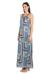 Formal Dresses Long Printed Petite Maxi Dress Blue/Green