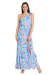 Formal Dresses Long Formal Floral Print Maxi Dress Pink/Green