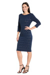 Cocktail Dresses Petite Knee Length Cocktail Dress Navy/Nude