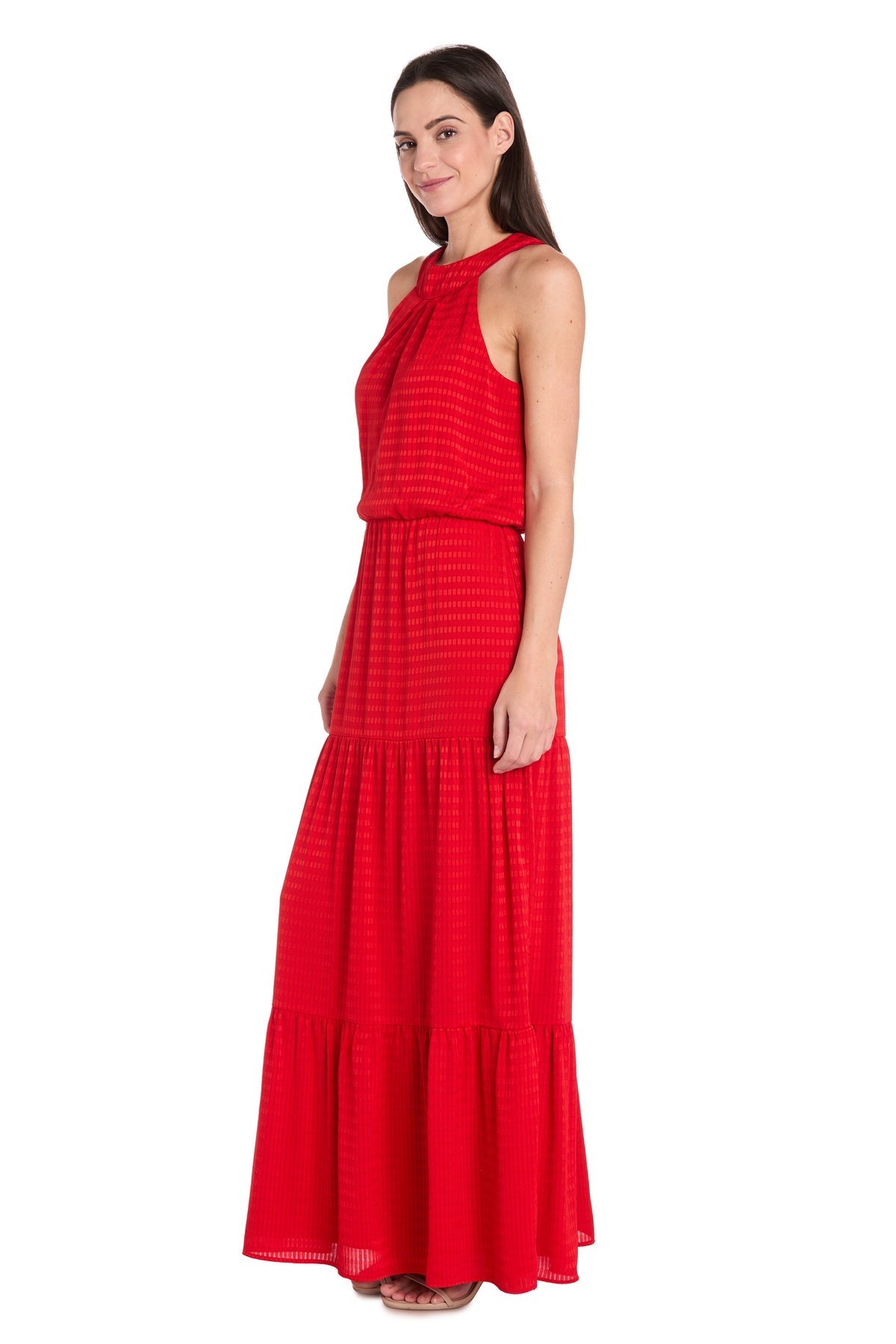 Formal Dresses Long Formal Tiered Maxi Dress Scarlet