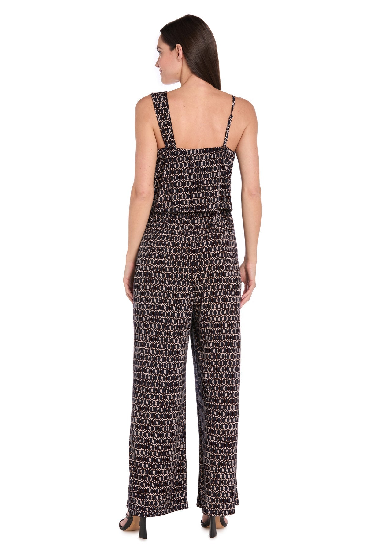 Jumpsuit Printed Long Formal Jumpsuit Navy