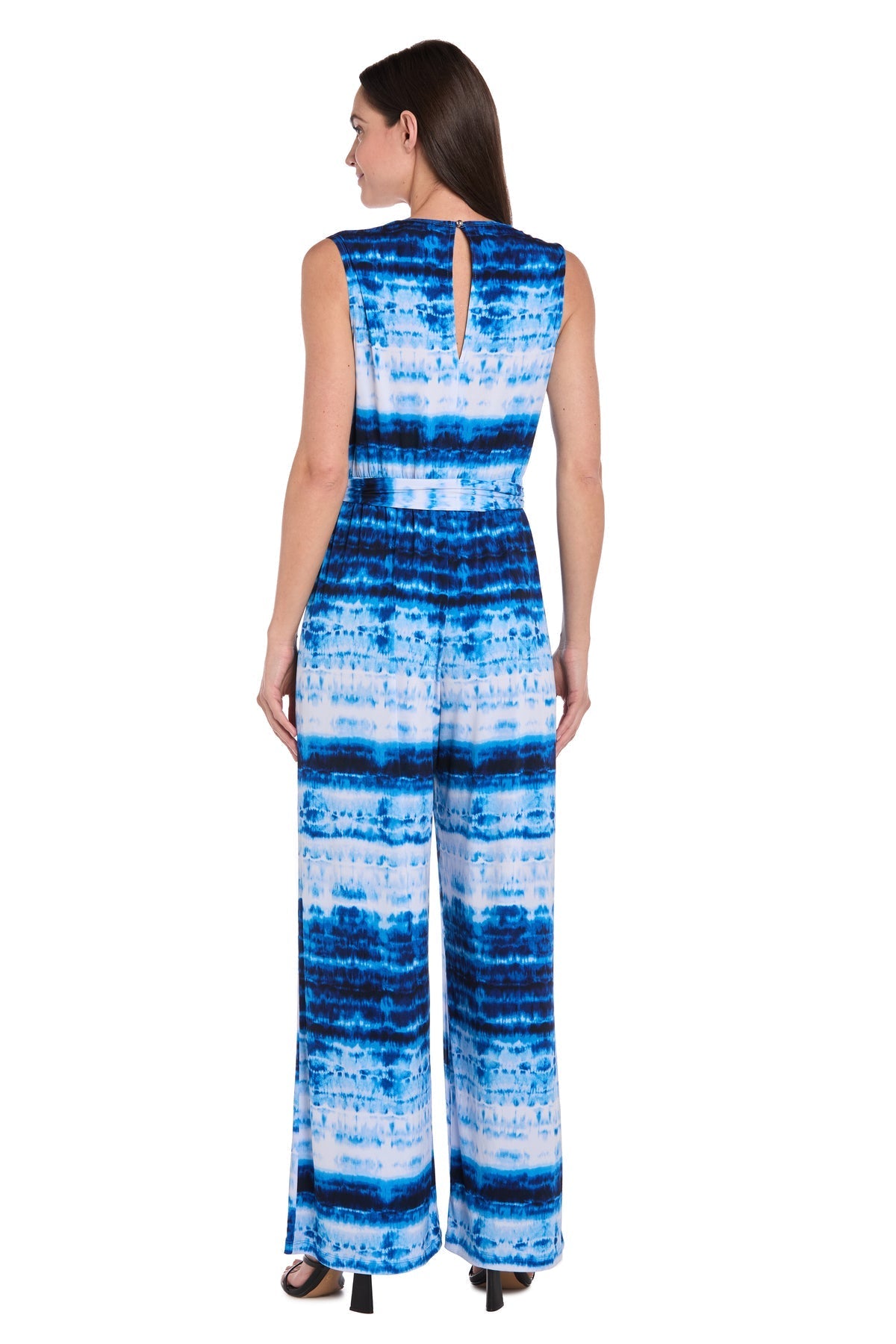 Jumpsuit Printed Long Formal Jumpsuit Blue