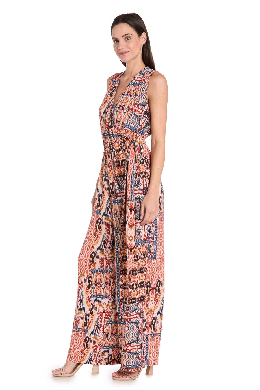 Jumpsuit Formal Long Printed Jumpsuit Copper/Denim