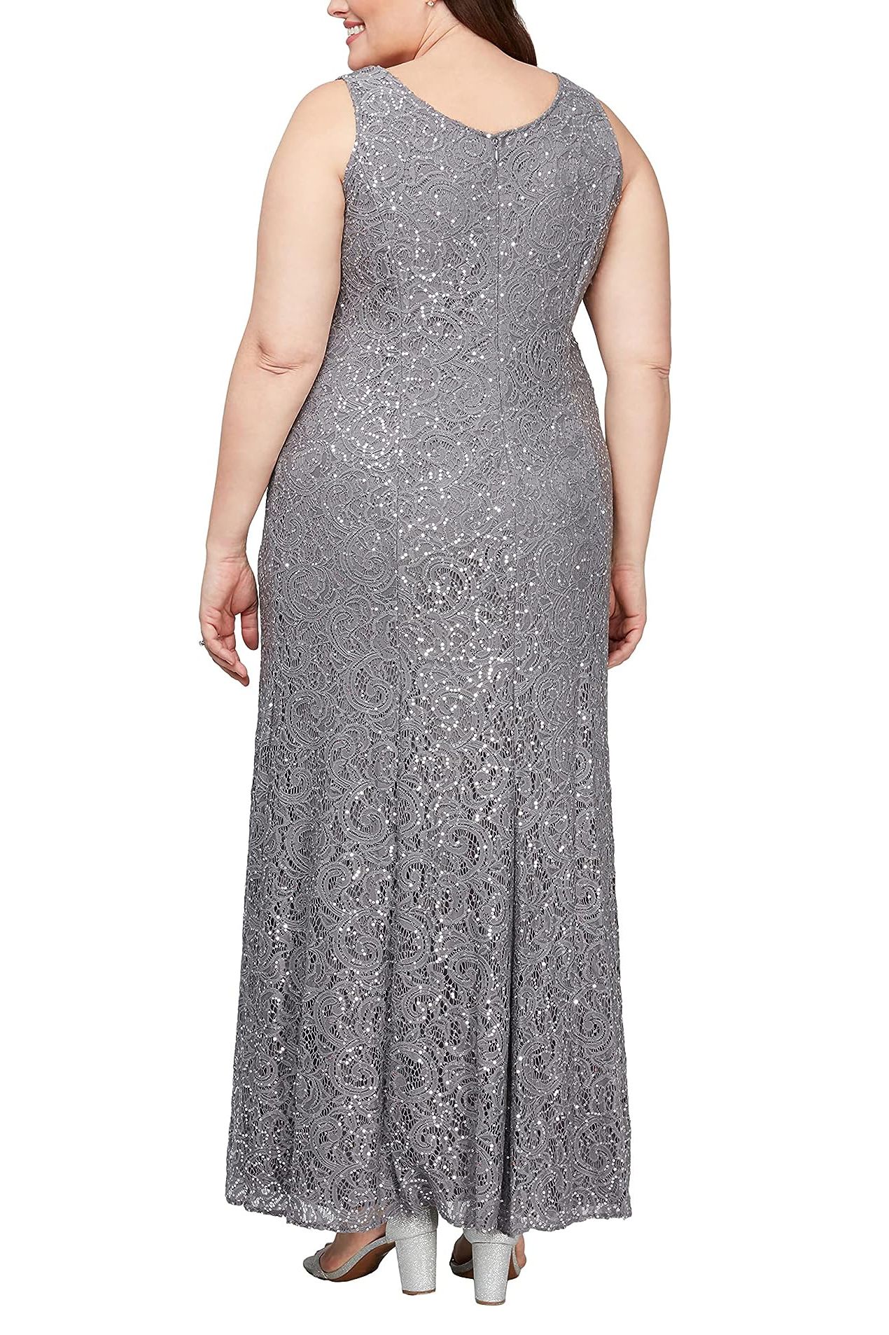 فستان رسمي طويل بقصة A من Alex Evenings 4122012