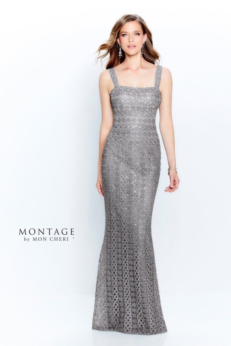 Formal Dresses Sequin Long Metallic Formal Dress Gray