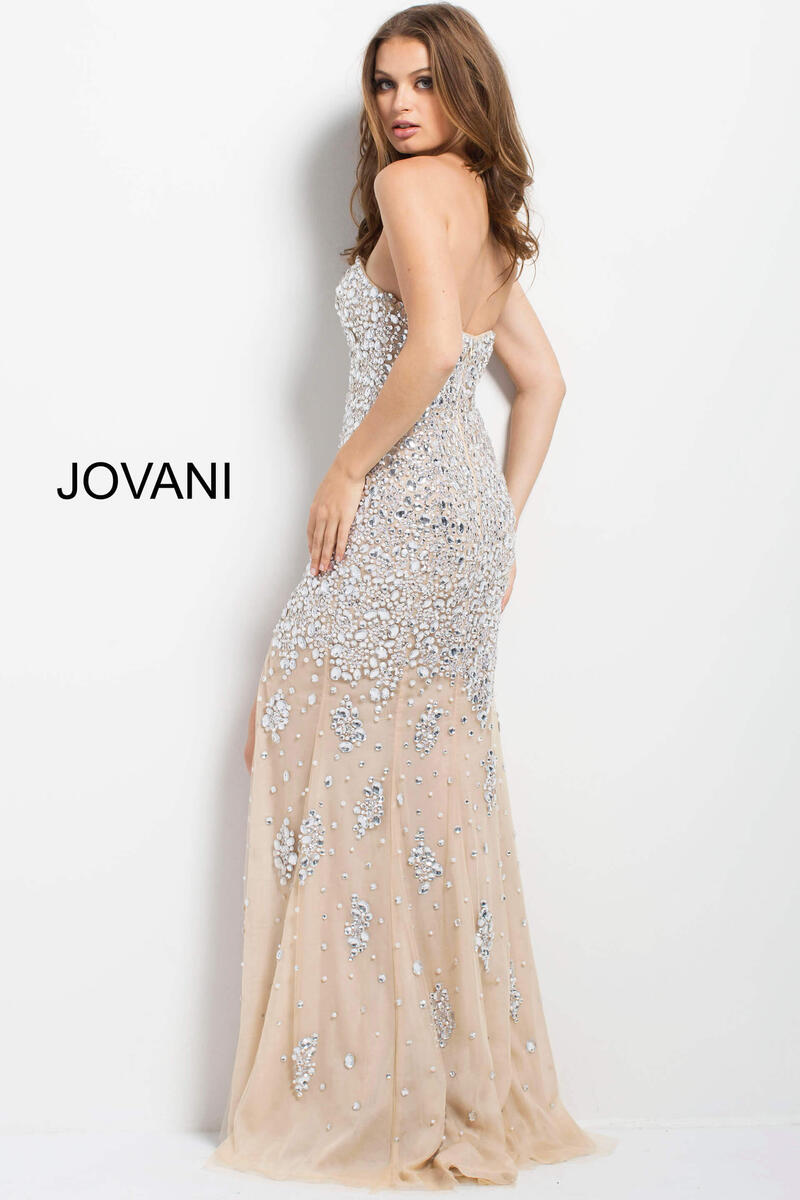 Prom Dresses Long Formal Prom Dress Silver/Nude