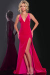 Prom Dresses Fitted Long Formal Velvet Prom Dress Fuchsia