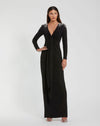Formal Dresses Long Beaded Formal Prom Knot Dress Black