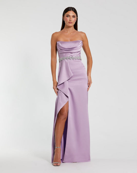 Prom Dresses Long Formal Slit Fitted Prom Dress Lilac