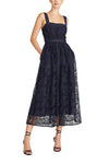 Cocktail Dresses A Line Lace Tea Length Cocktail Dress Navy