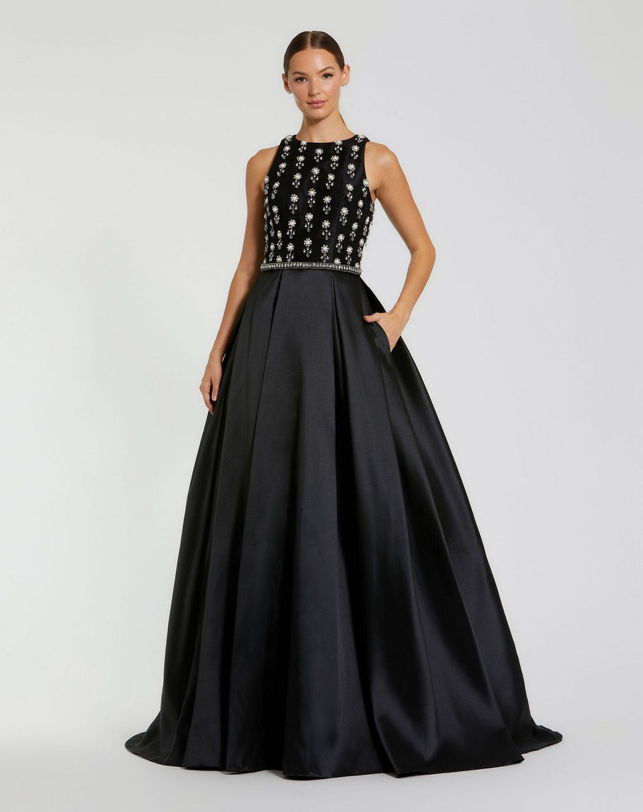 Formal Dresses Long Beaded A Line Formal Prom Dress Black