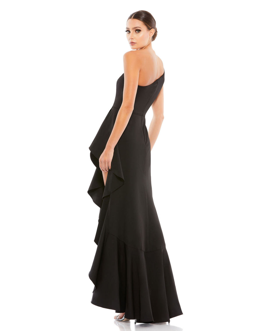 Prom Dresses High Low Prom Formal Ruffle Dress Black