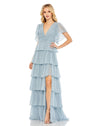 Formal Dresses Long Ruffle Tiered Formal Prom Dress Slate Blue