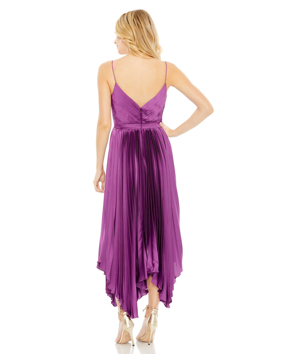 Cocktail Dresses Short Pleated Cocktail Midi Dress Amethyst