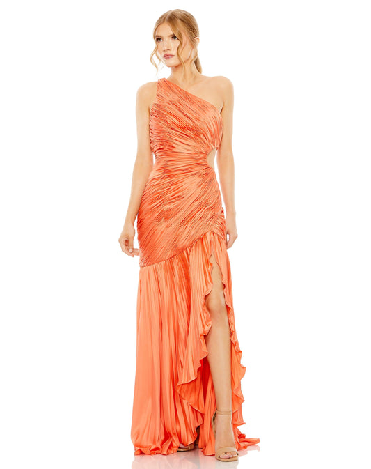 Prom Dresses Prom One Shoulder Long Dress Coral
