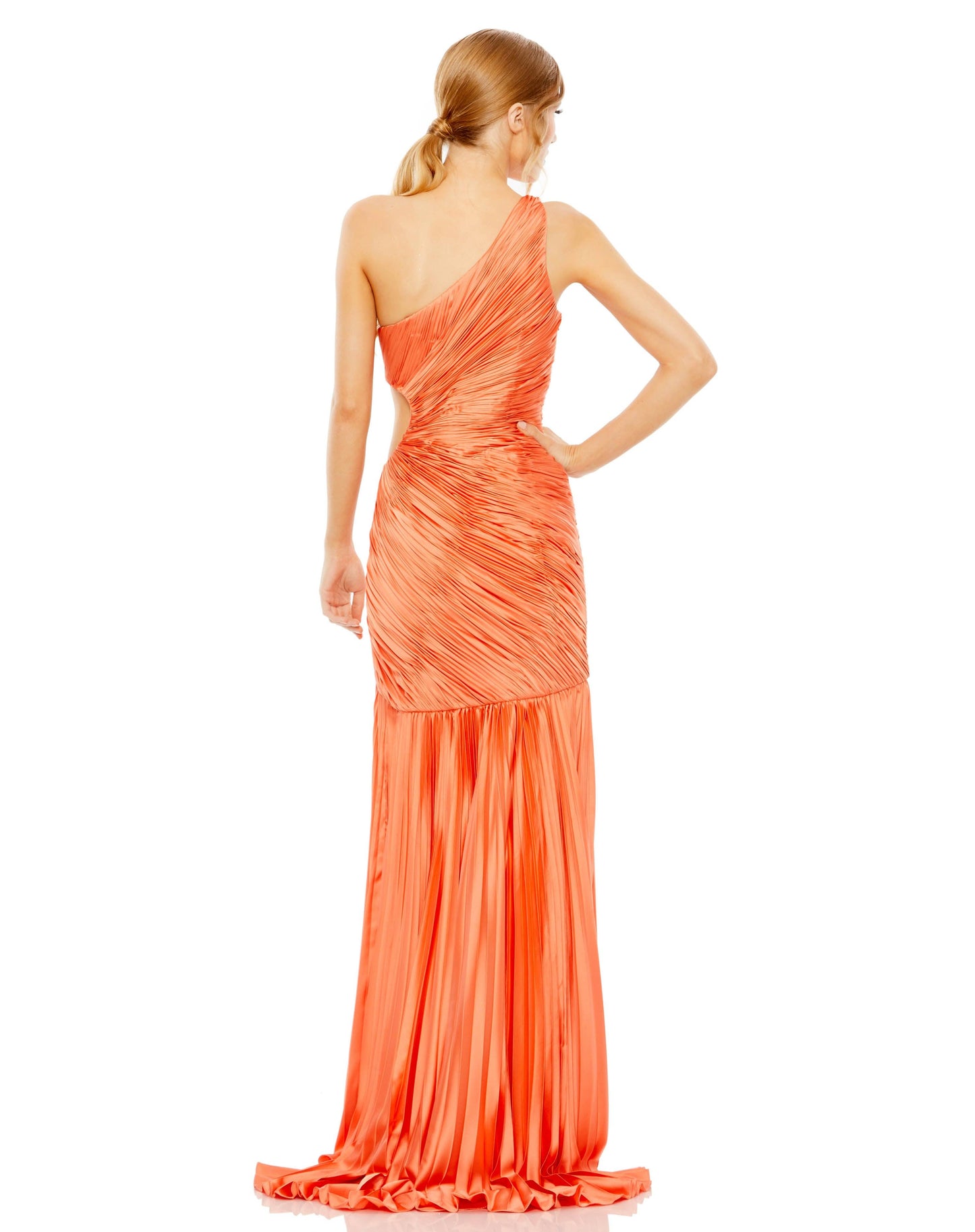 Prom Dresses Prom One Shoulder Long Dress Coral