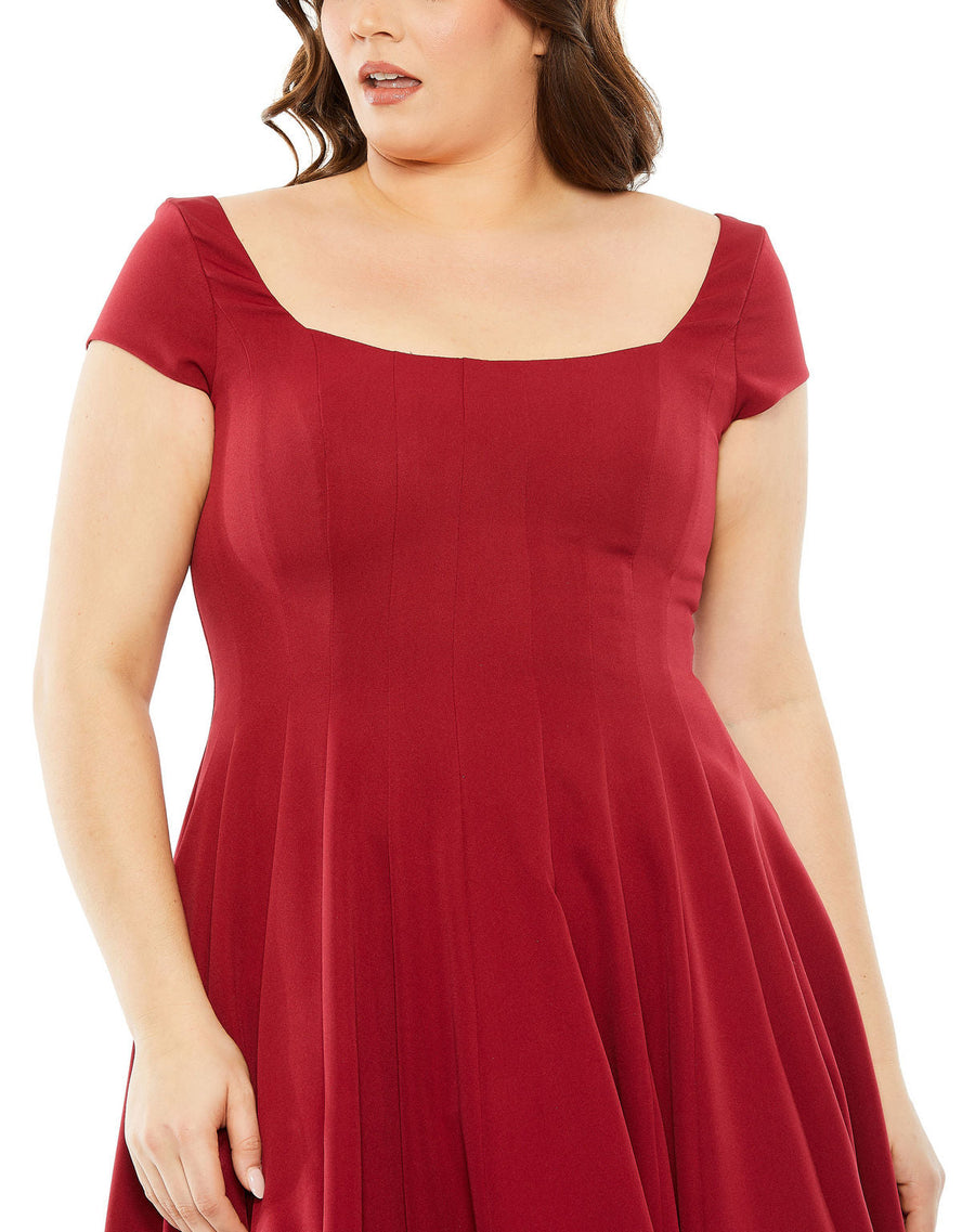 Plus Size Dresses Long A Line Plus Size Formal Dress Wine