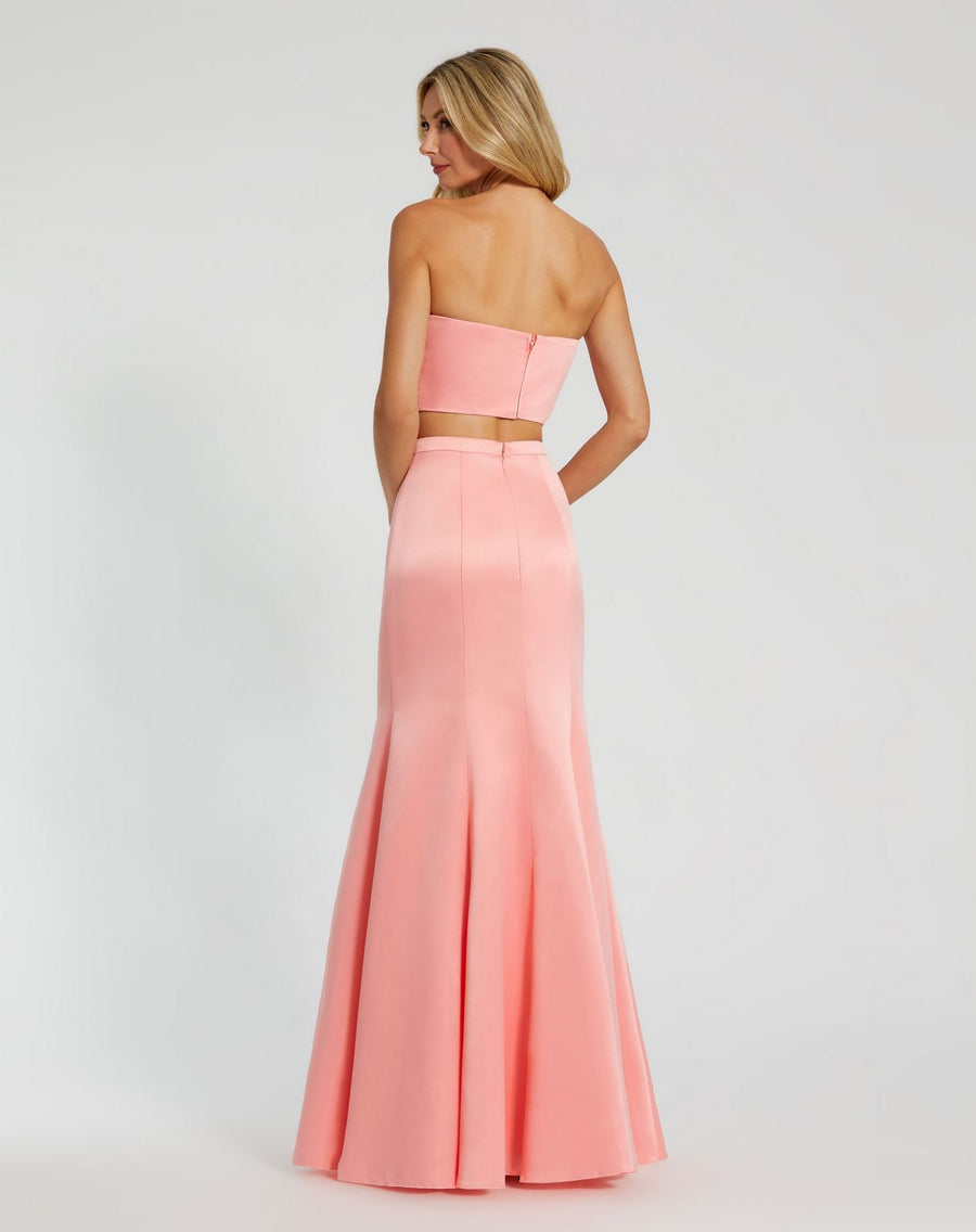 Prom Dresses Mermaid Two Piece Prom Long Dress Petal Pink