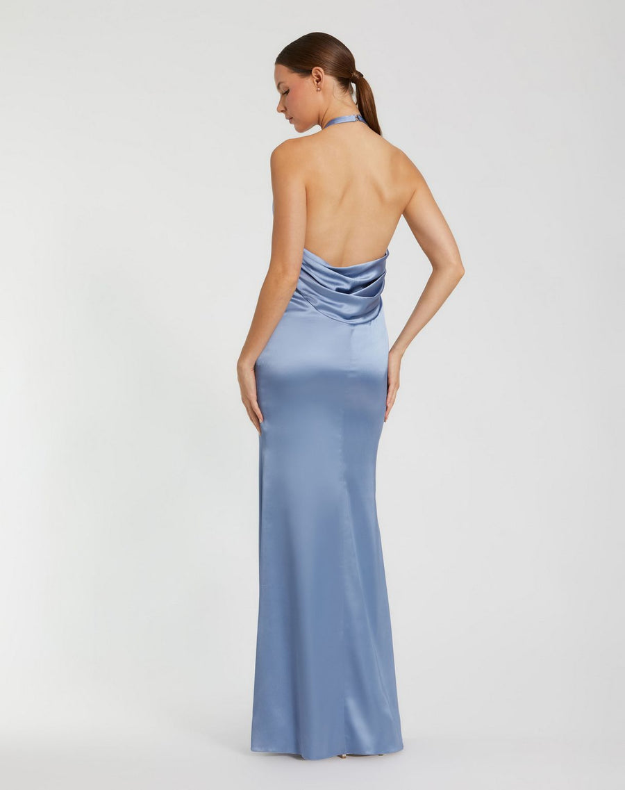 Prom Dresses Long Formal Fitted Prom Dress Slate Blue
