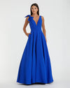 Prom Dresses Formal Long Ball Gown Pocket Prom Dress Cobalt