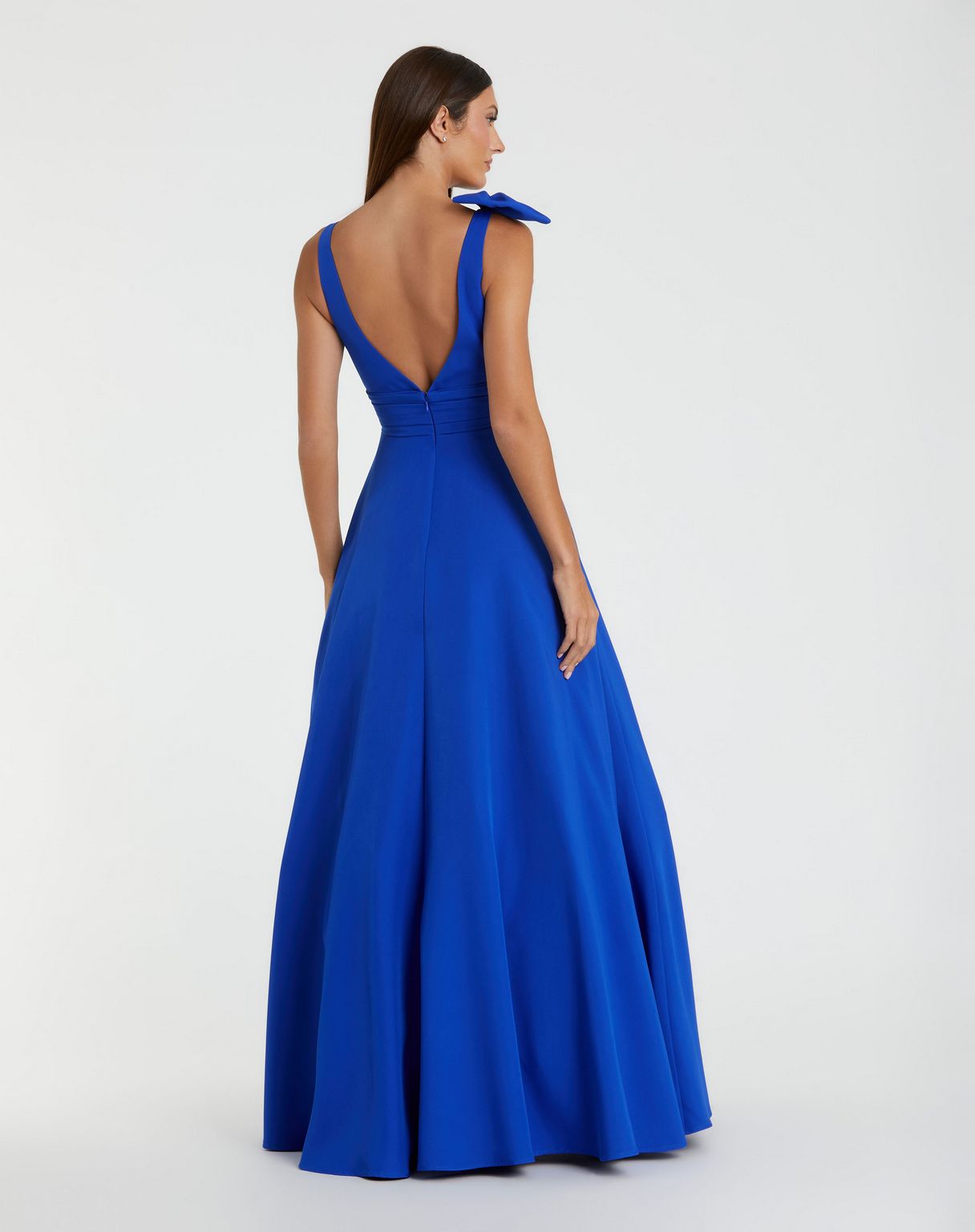Prom Dresses Formal Long Ball Gown Pocket Prom Dress Cobalt