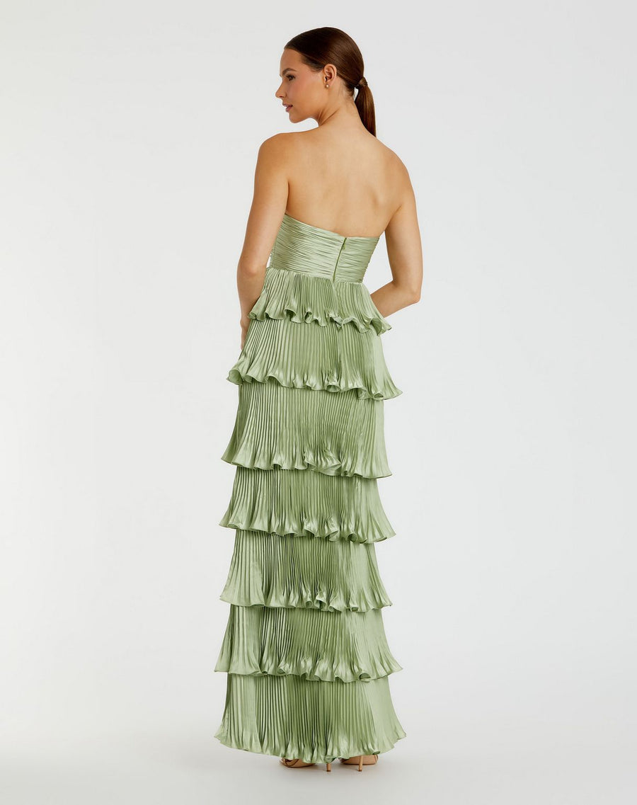 Prom Dresses Long Layered Formal Prom Dress Sage