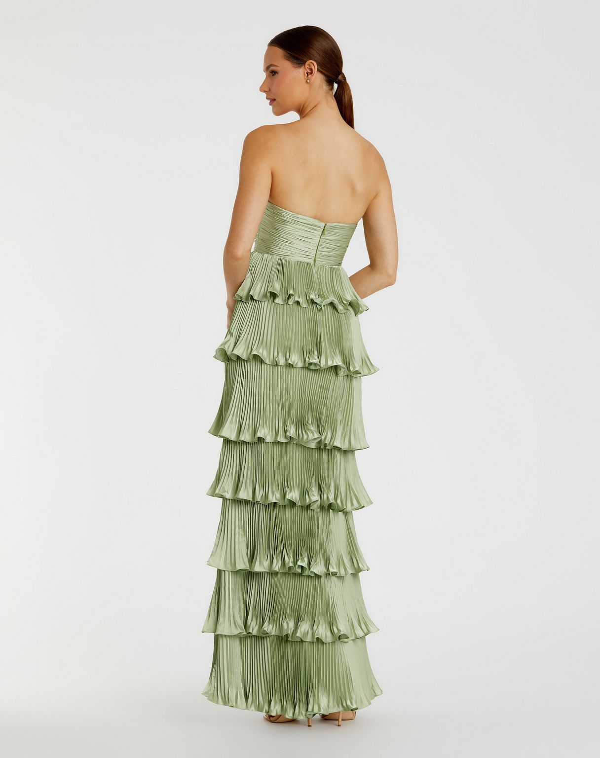 Prom Dresses Long Layered Formal Prom Dress Sage