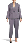 Plus Size Dresses Two Piece Formal Long Plus Size Pant Suit Grey Indigo