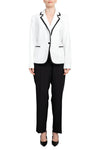 Pant Suit Long Formal Collar Pant Suit Natural White