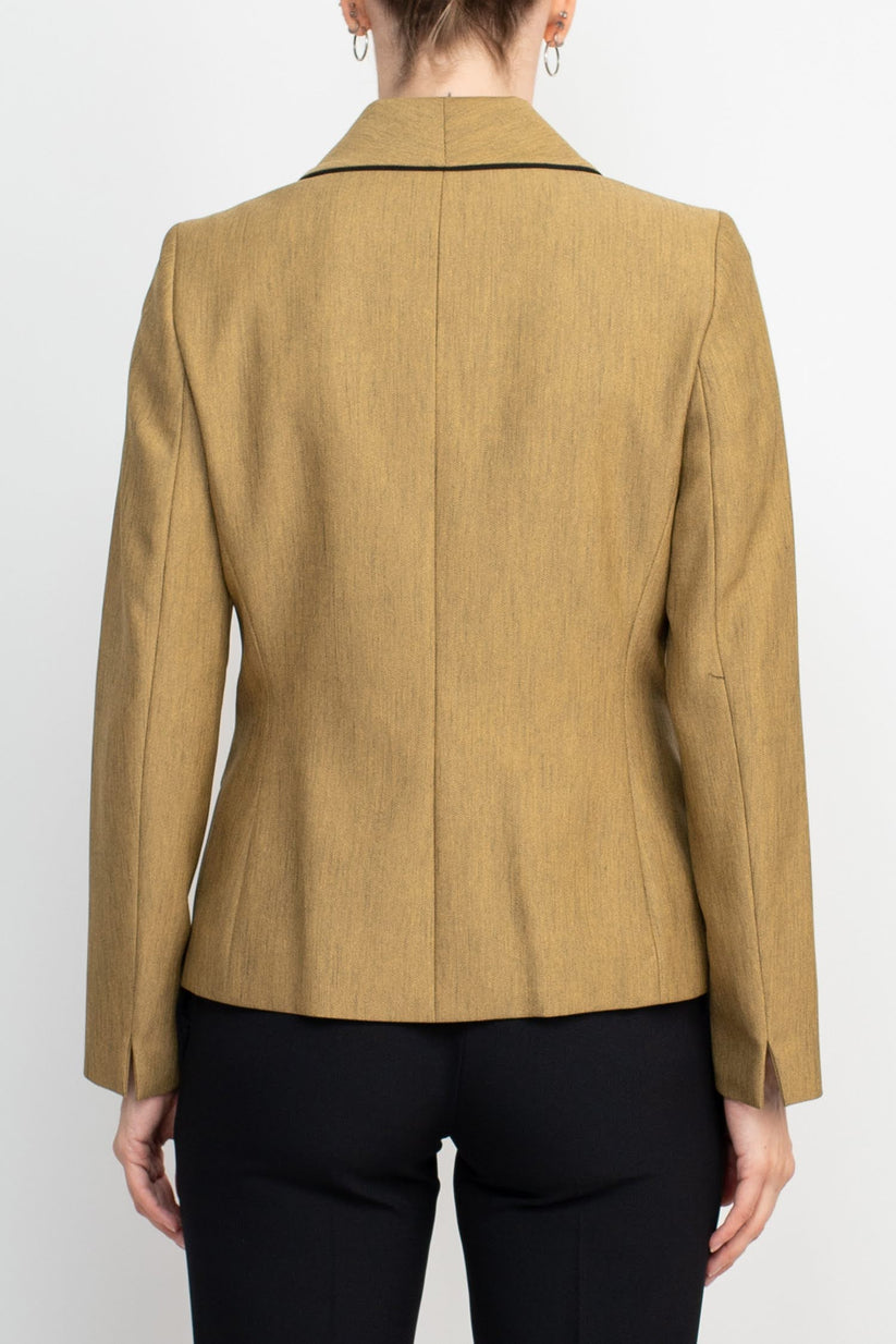 Pant Suit Long Collar Formal Pant Suit  DIJON BLACK