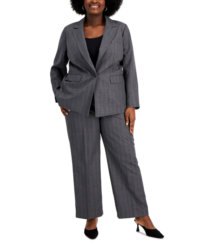Pant Suit Plus Size Long Formal Pant Suit Charcoal