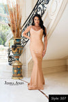 Prom Dresses Long Formal Prom Ruffle Dress Champagne