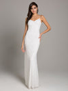 Wedding Dresses Long Beaded Sequin Wedding Dress Ivory
