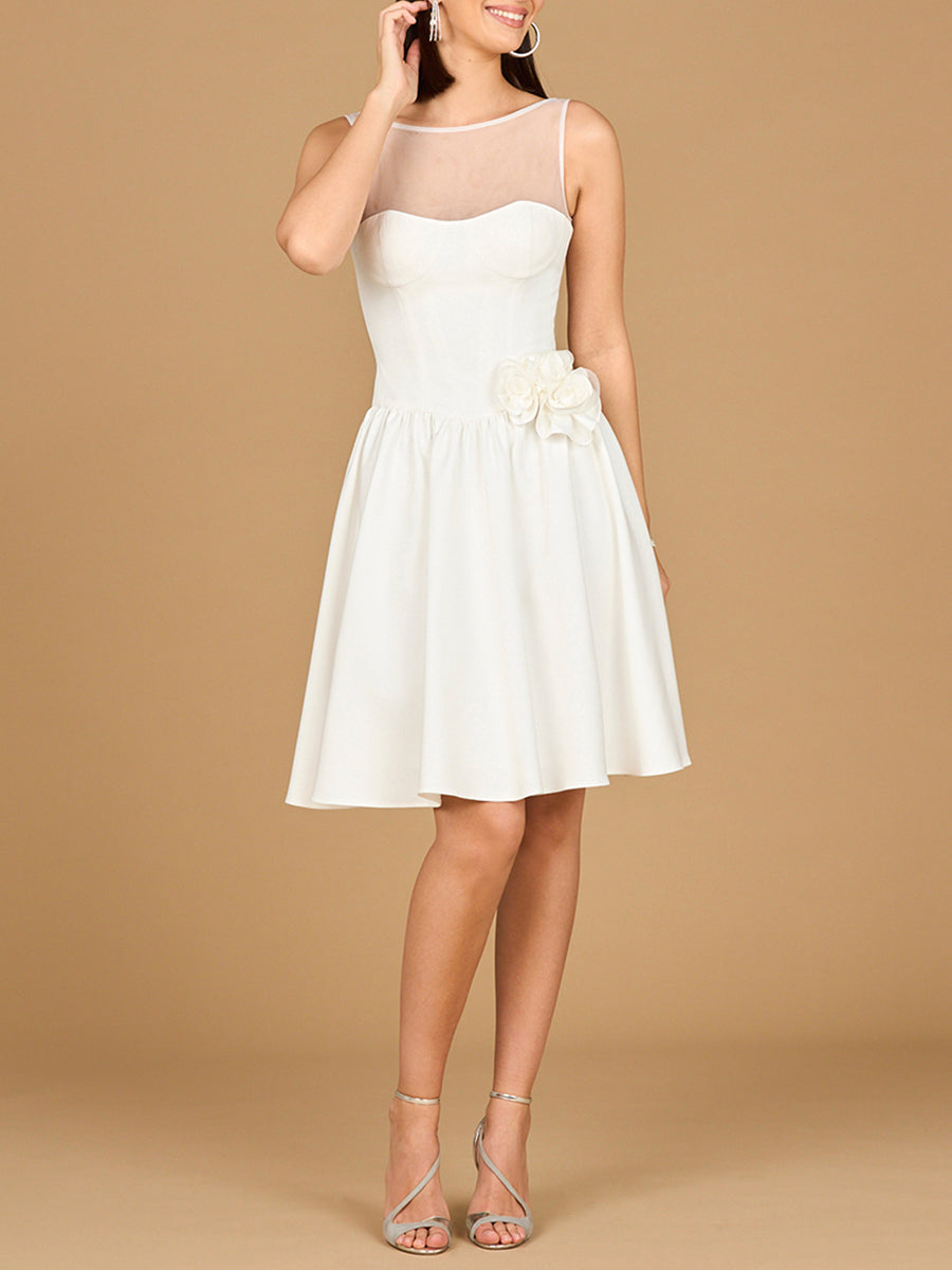 Wedding Dresses Bridal Short Mini Wedding Dress Ivory