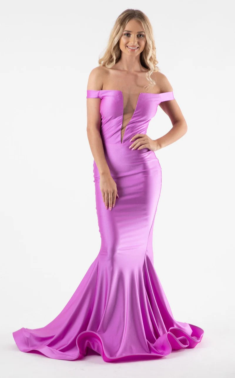 Prom Dresses Long Fitted Mermaid Formal Evening Prom Dress Orchid