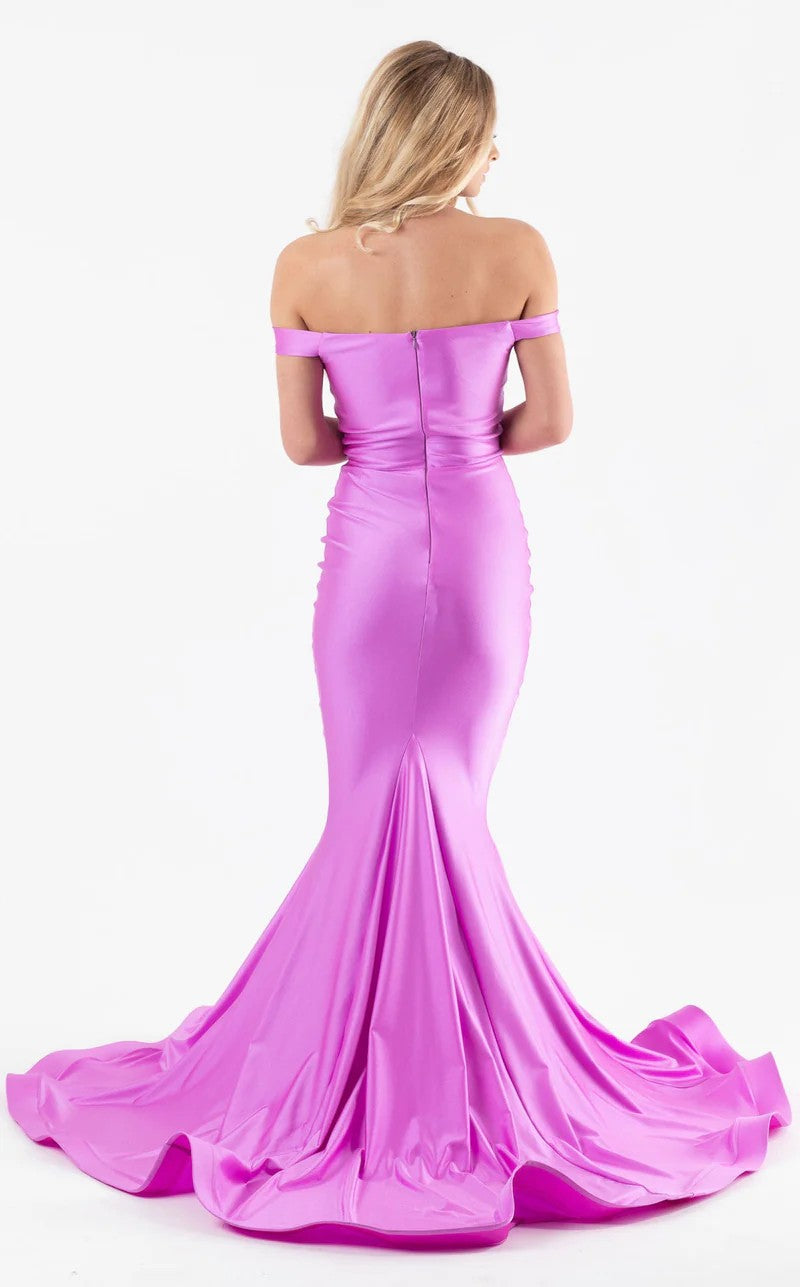 Prom Dresses Long Fitted Mermaid Formal Evening Prom Dress Orchid