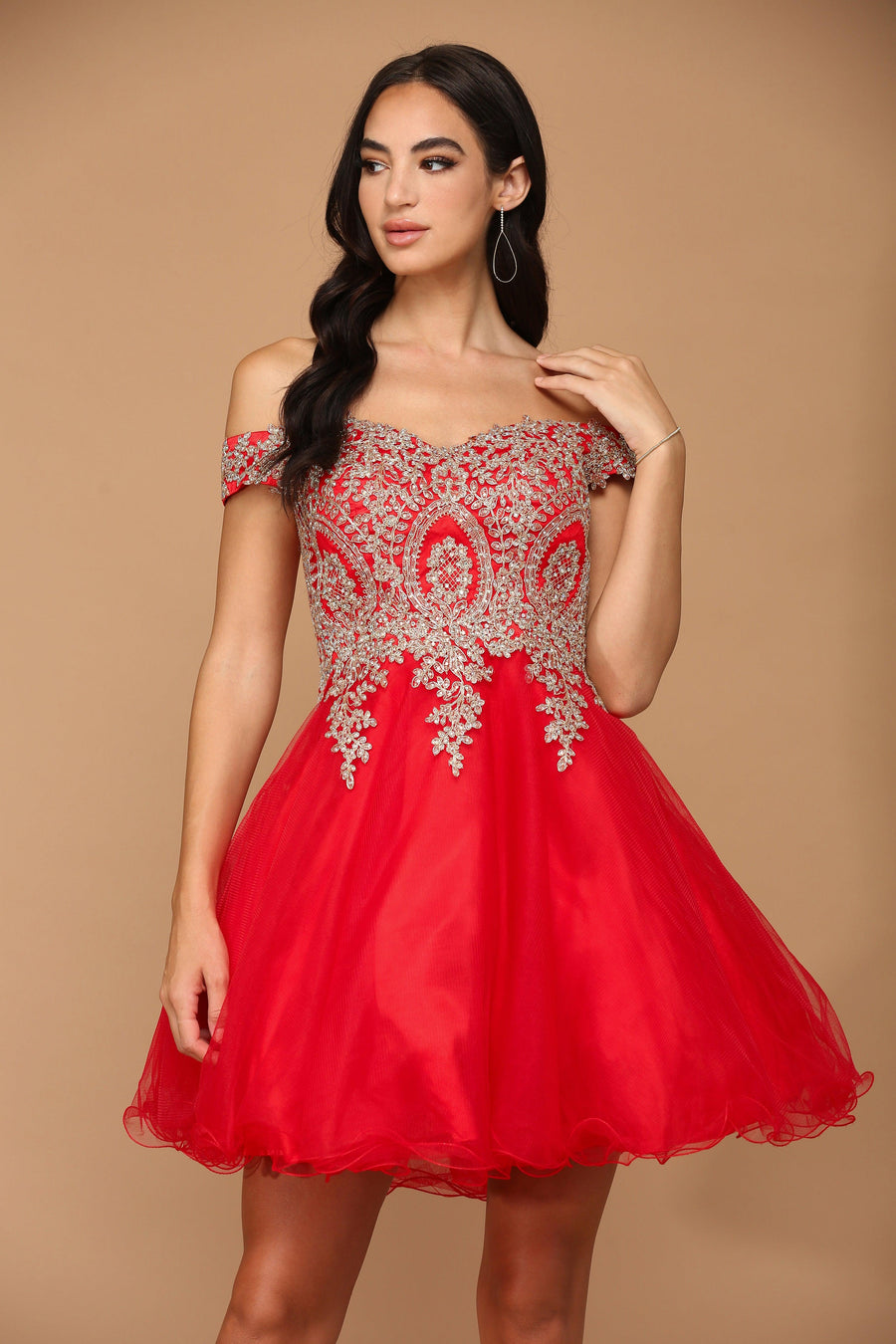 Short Prom Off Shoulder Homecoming Cocktail Dress
