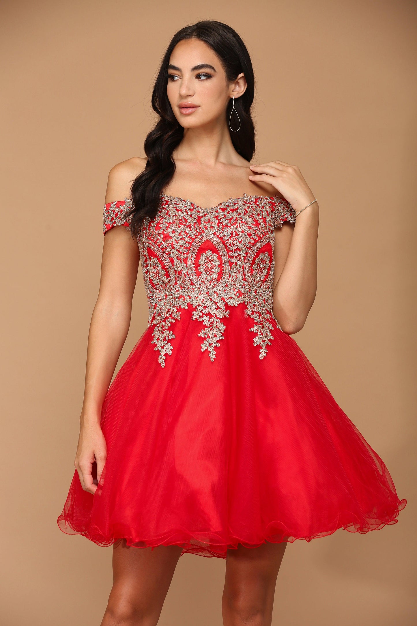 Short Prom Off Shoulder Homecoming Cocktail Dress