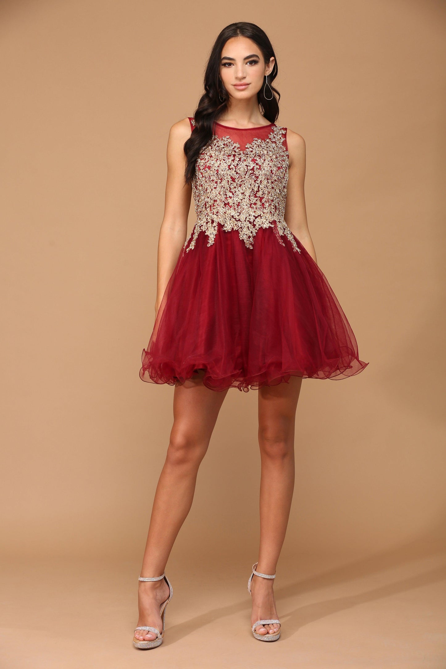 Prom Short Sleeveless Homecoming Cocktail Dress