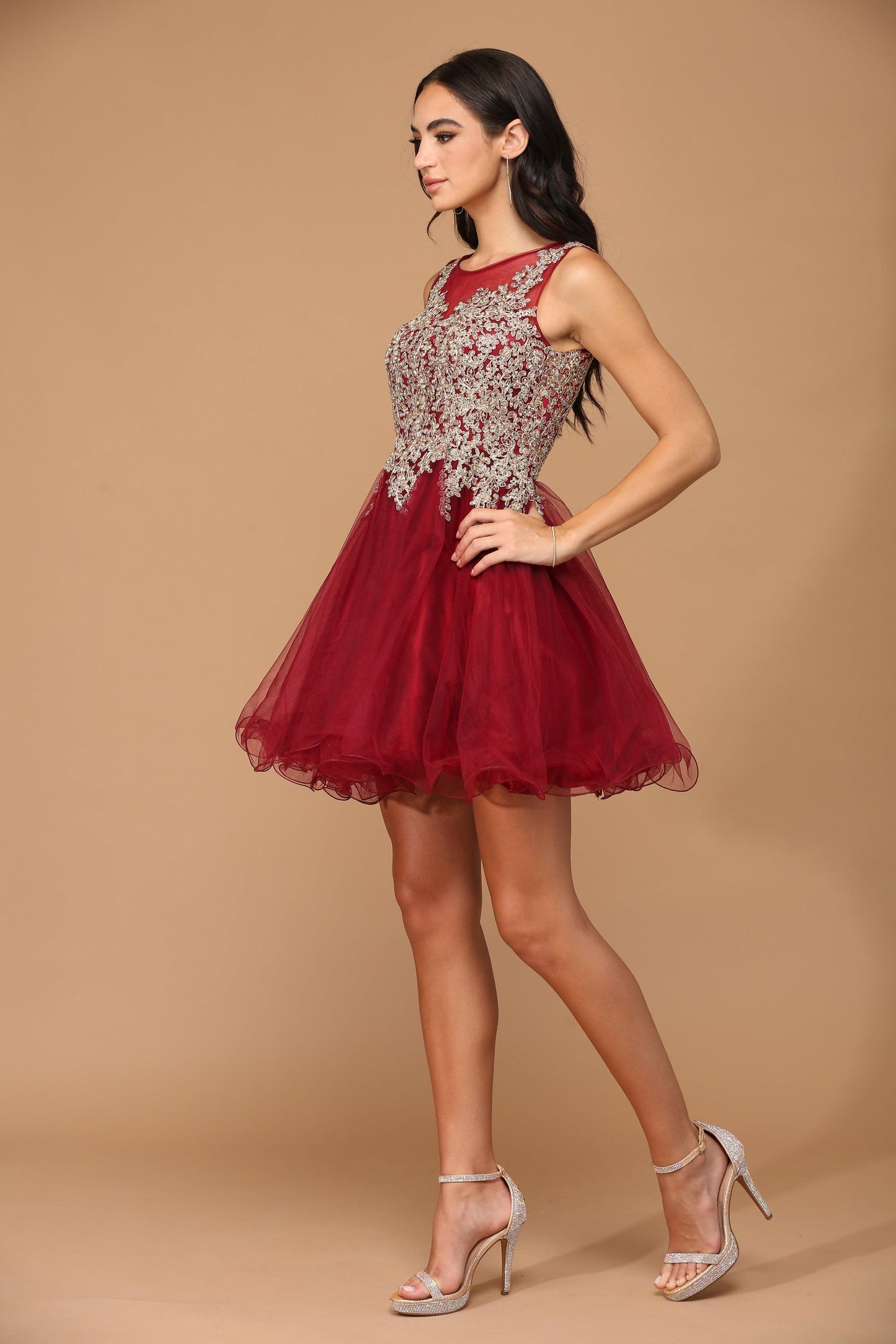 Prom Short Sleeveless Homecoming Cocktail Dress