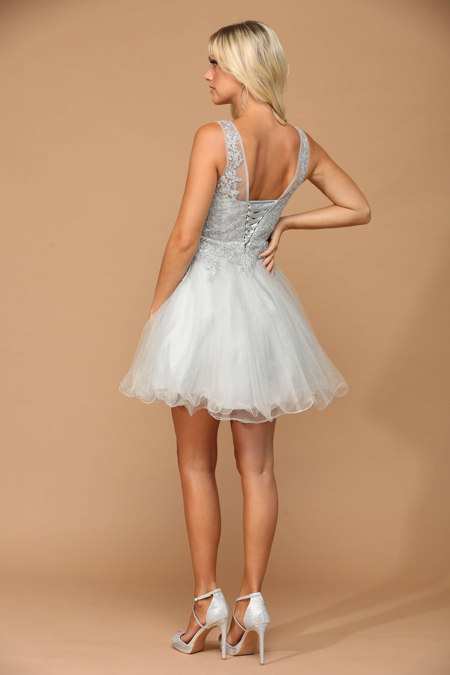 Prom Short Sleeveless Homecoming Cocktail Dress