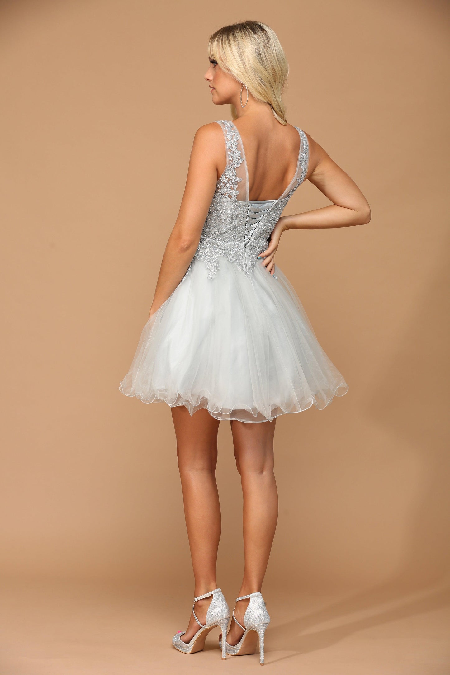 Prom Short Sleeveless Homecoming Cocktail Dress
