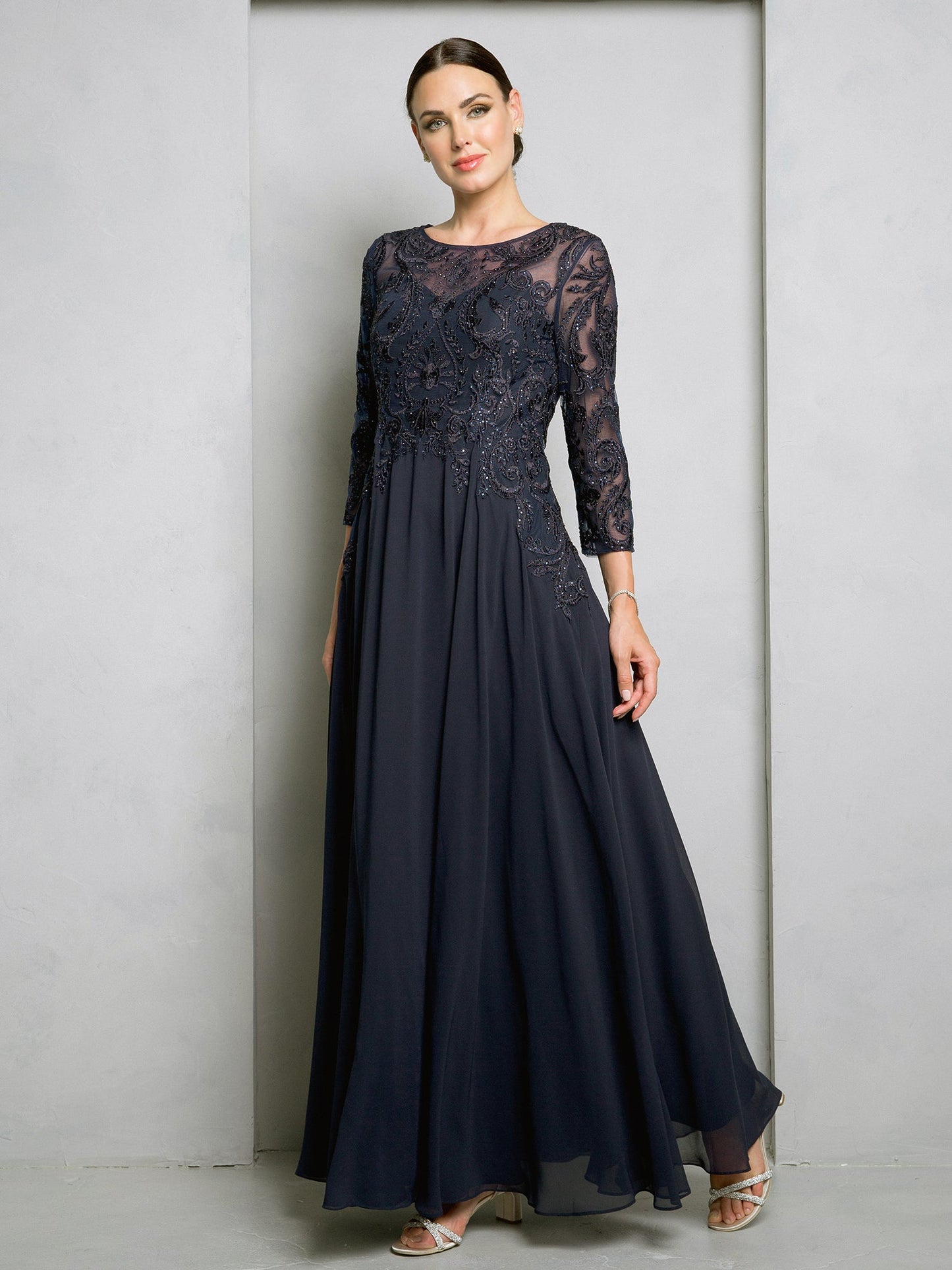 Mother of the Bride Dresses Long Lace Mother of the Bride Dress Navy