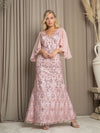 Mother of the Bride Dresses Long Formal Sequin Mother of the Bride Dress Dusty Rose