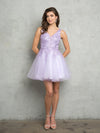 Cocktail Dresses Short A Line Ball Gown Cocktail Dress Lilac