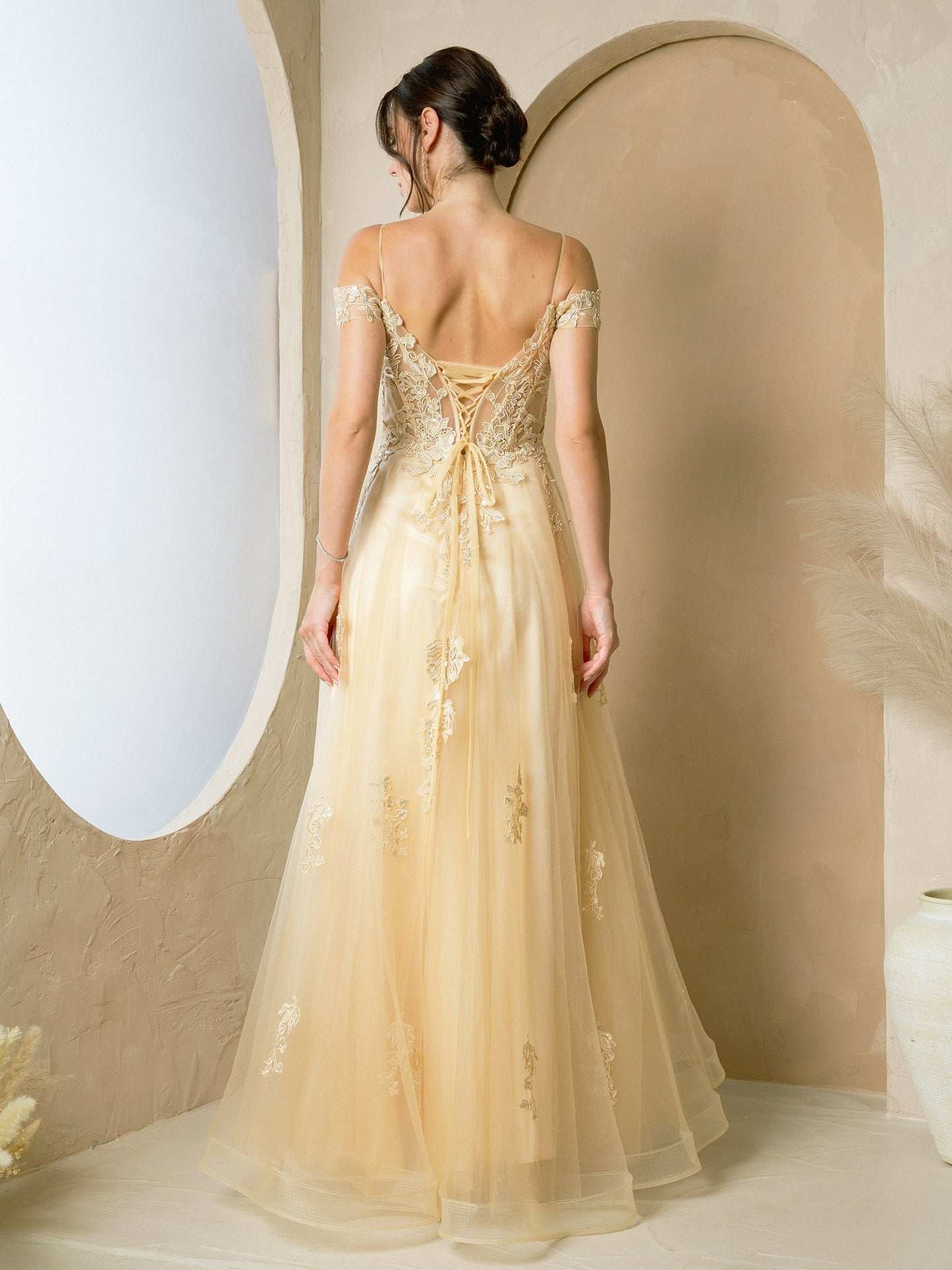 Prom Dresses Long A Line Formal Prom Dress Champagne