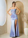 Prom Dresses Fitted Long Formal Lace Corset Prom Dress Perry Blue