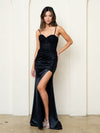Prom Dresses Fitted Long Formal Lace Corset Prom Dress Black