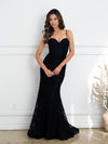 Prom Dresses Long Formal Corset Lace Evening Prom Dress Black